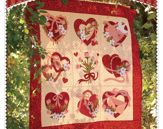 Forever My Valentine Quilt Pattern shabby Fabrics Heart Quilt Pattern Valentines Day Quilt