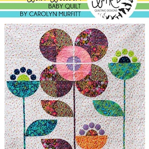 Baby Blossom Quilt Pattern - Free Bird Quilting Designs - Carolyn Murfitt - Optional Acrylic Templates