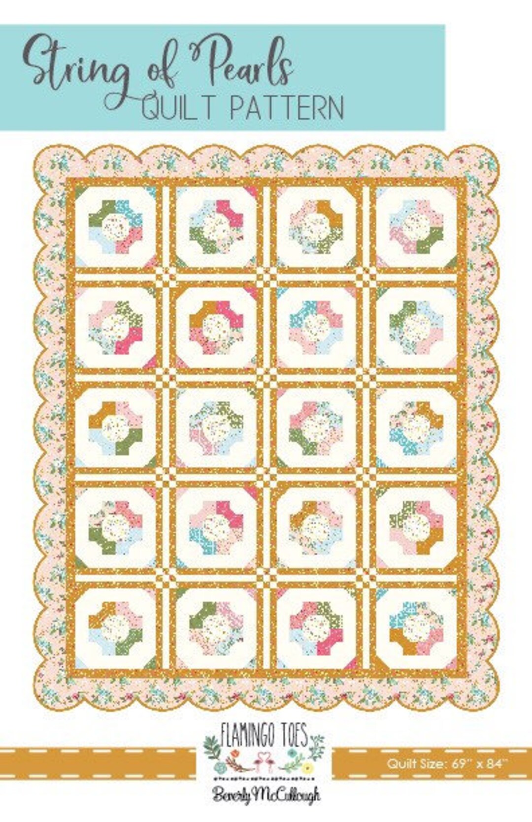String of Pearls Quilt Pattern Stardust Fabric Beverly Mccullough
