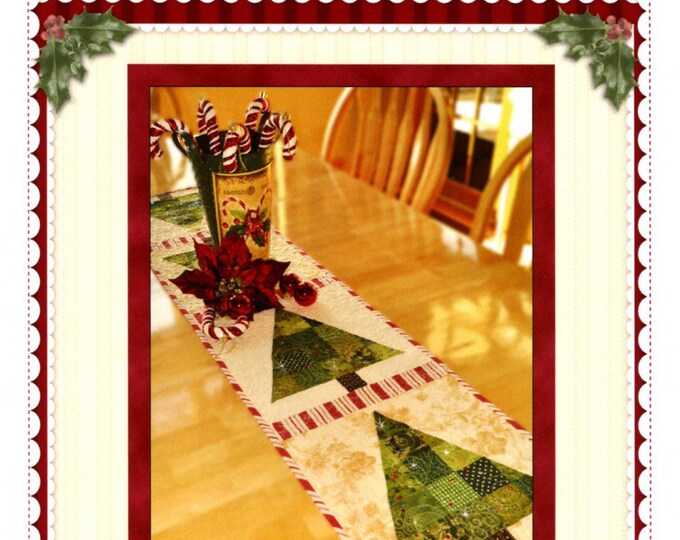 Patchwork Christmas Tree Table Runner Pattern Shabby Fabrics Jennifer