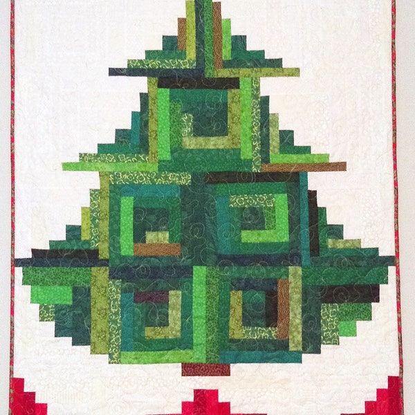 Trim the Tree Quilt Pattern - Cut Loose Press - Jean Ann Wright - Christmas Quilt Pattern - Fat Quarter Friendly