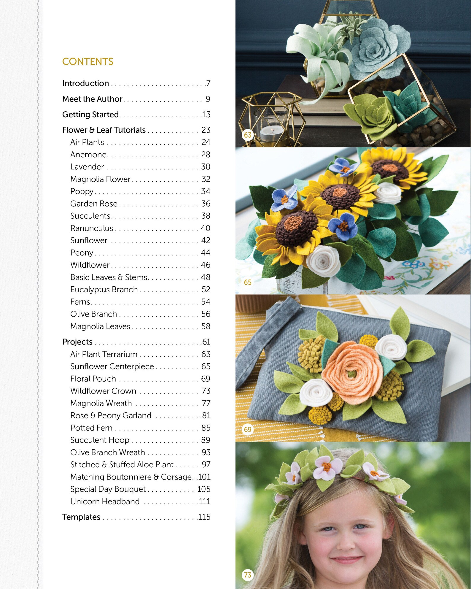 Felt Flower Book Etsy