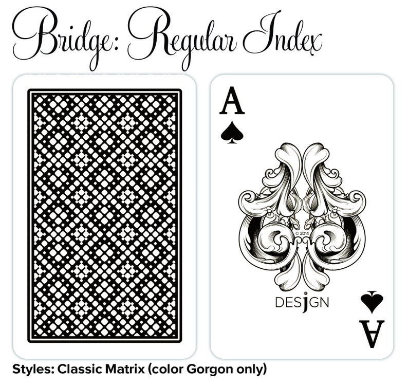 Desjgn 100% Plastic Playing Cards Bridge Size Regular Index image 1