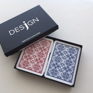 Desjgn 100% Plastic Playing Cards Poker Size, Regular Index New 2 Sets image 2