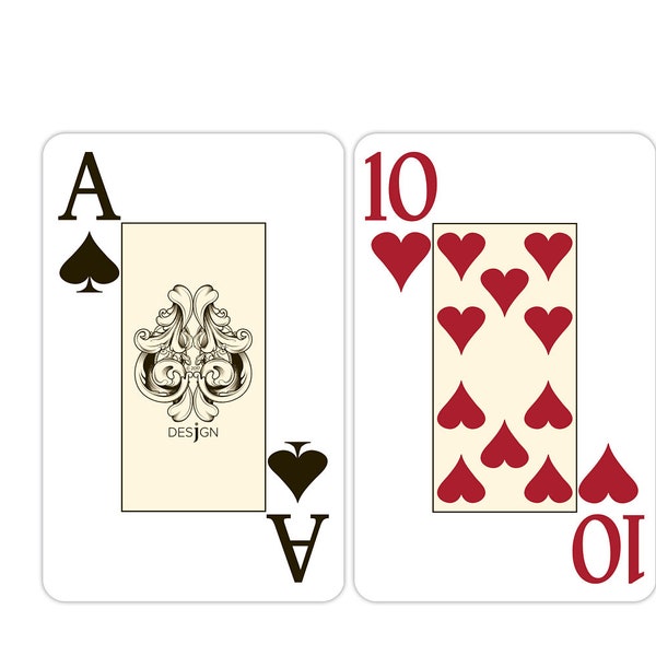 Desjgn 100% Plastic Playing Cards - Bridge Size, 4-Color