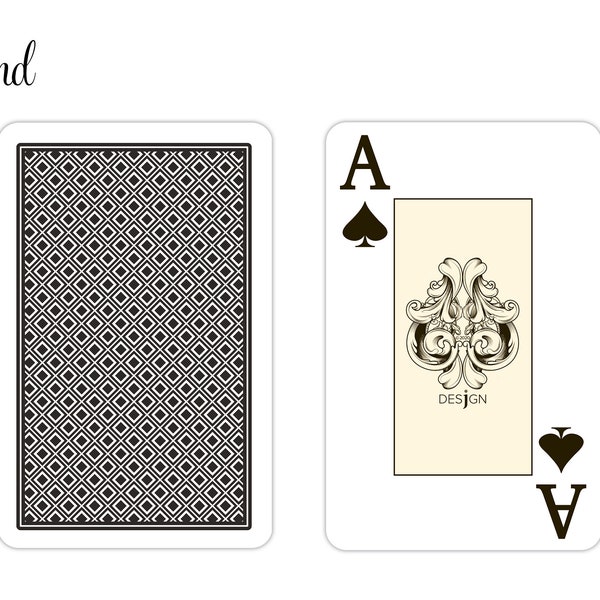 Desjgn Classic Diamond 100% Plastic Playing Cards - Bridge Size