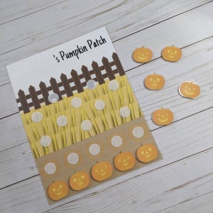 Pumpkin Patch Pretend Play Activity/Reward Chart/Token Board- Halloween