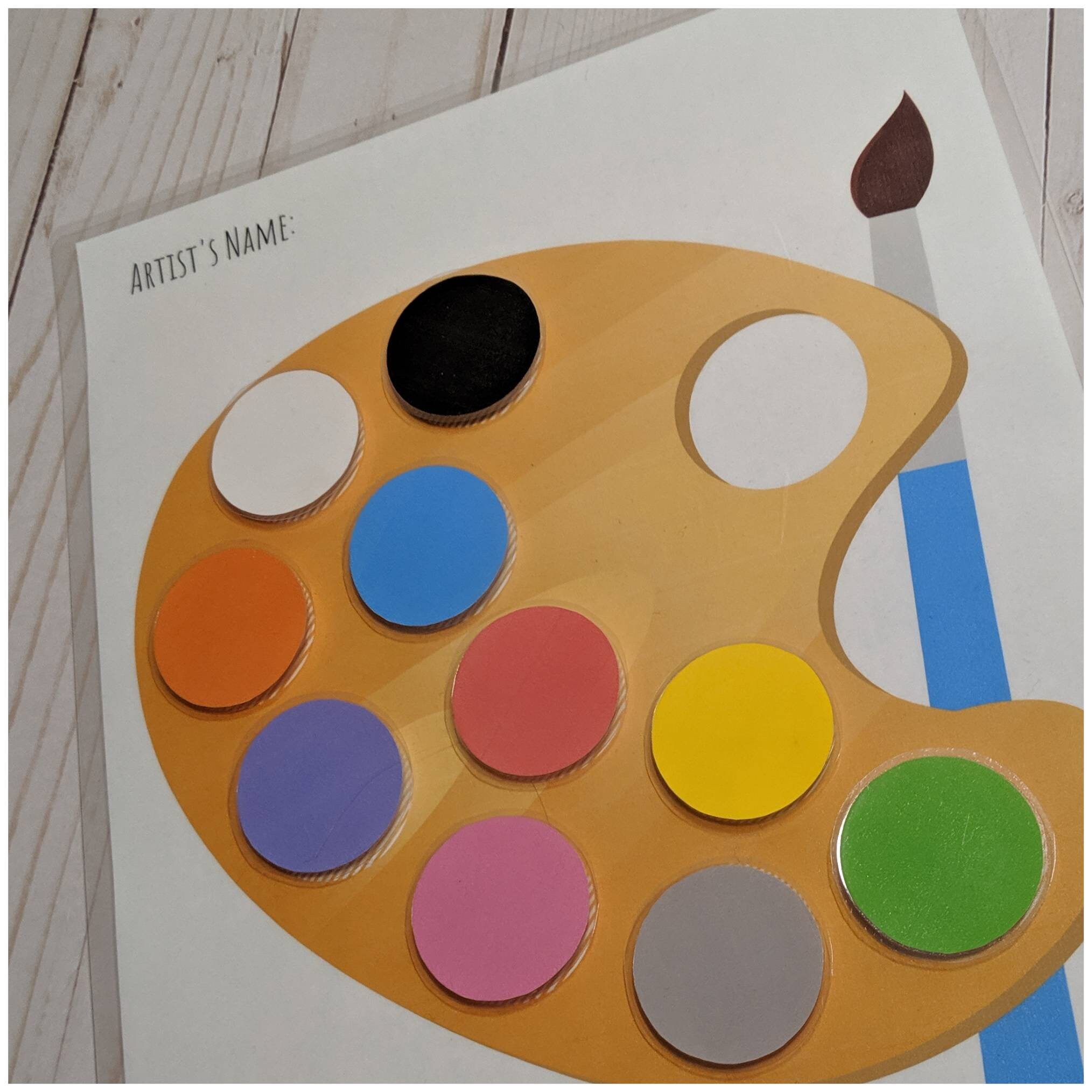 Paint Palette Reward Chart, Token Board, Special Education, Potty