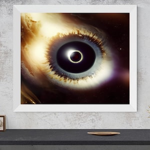 REM Galaxy Auge - Printable Poster Art / Poster Art / Digital Art / Fantasy Art / Cosmic Art