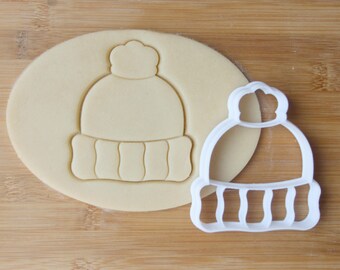 Winter Stocking Hat Cookie Cutter 3D Printed | Christmas Cookie Cutter / Winter Cookie Cutter / Holiday Cutter / Holiday Party Cookie Cutter