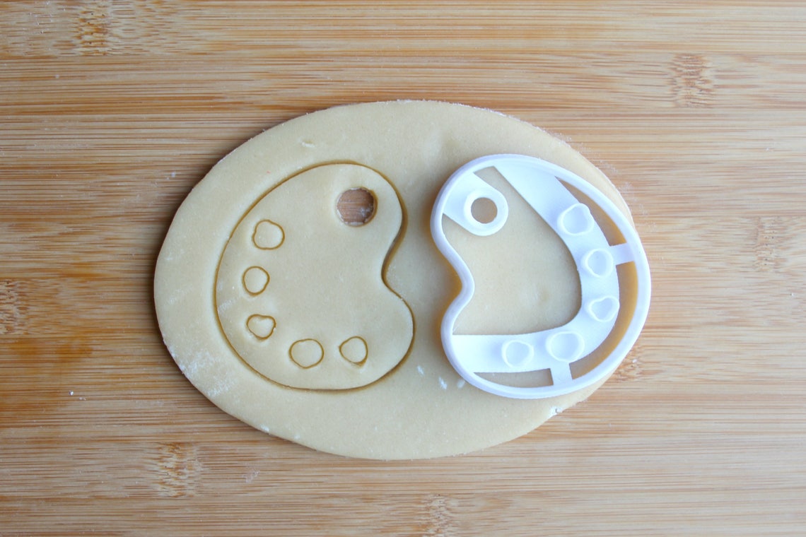 Art Palette Cookie Cutter 3D Printed Paint Party / Gifts for Etsy