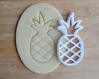 Pineapple Cookie Cutter 3D Printed | Summer Cookie Cutter / Tropical Cookie Cutter / Beach Cookie Cutter / Hawaii Cookie Cutter