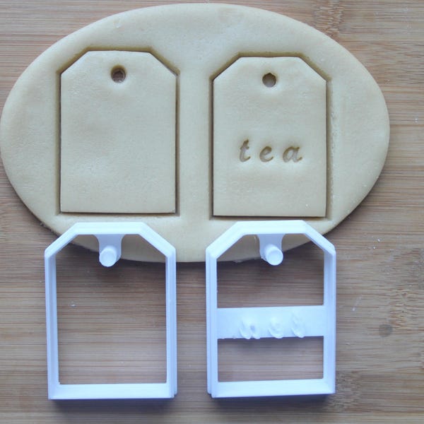 Tea Bag Cookie Cutter 3D Printed  | Tea Party Cookies \ Bridal Shower Cookie Cutter \ Baby Shower Cookies \ Tea Lover Gift \ Teabag