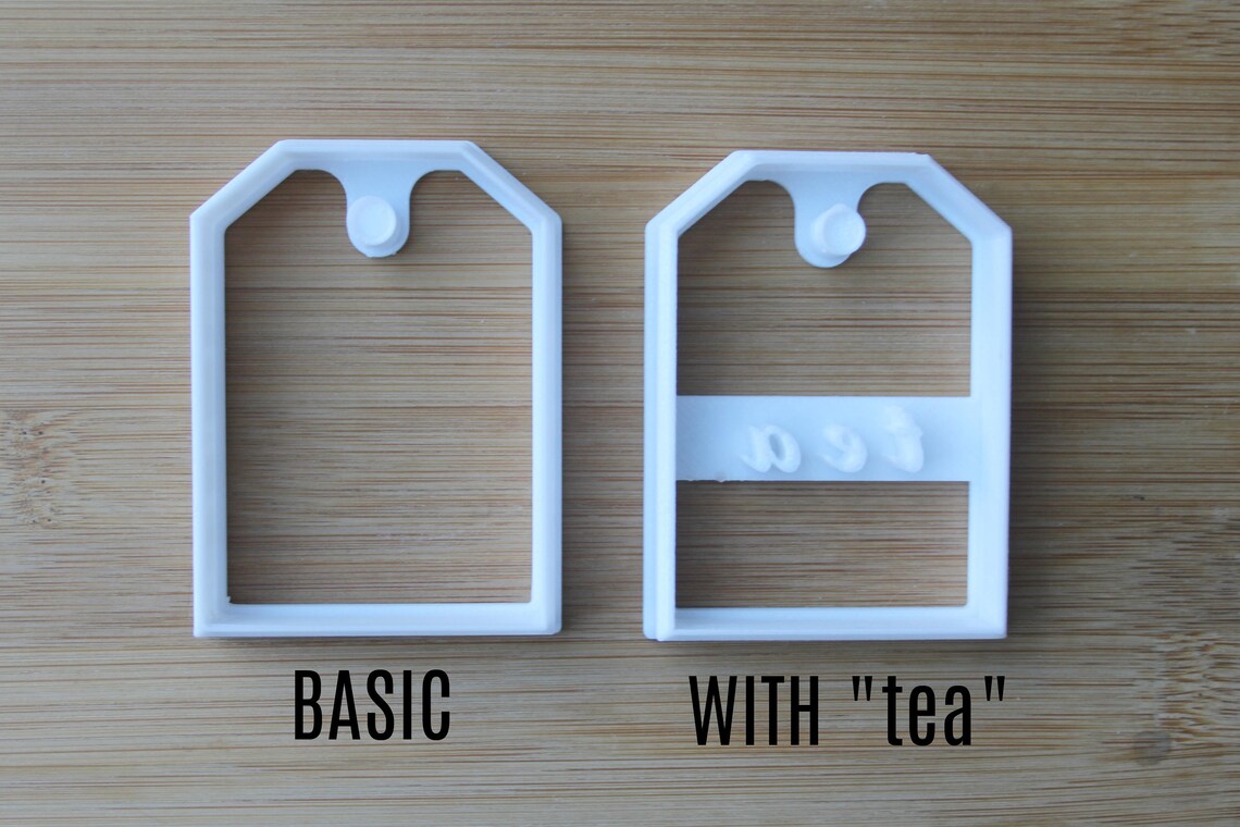 Tea Bag Cookie Cutter 3D Printed Tea Party Cookies Bridal Etsy