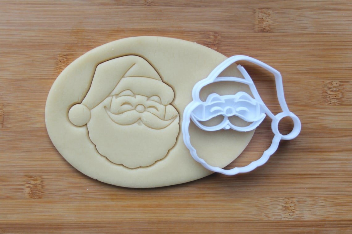 Christmas Santa Claus Cookie Cutter 3D Printed Holiday Etsy