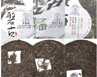 Ox New Tea Culture Wild Daxueshan raw puerh set 48g