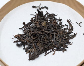 2015 甘露 無極熟皇 Sweet Dew Wuji Ripe King, Baifuzangcang ripe puerh 20g
