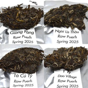 Vietnam Raw Puerh Sampler via Viet Sun Tea 125g
