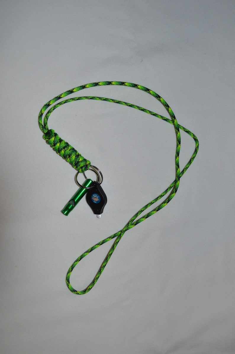 Paracord Lanyard Whistle Safety Whistle Paracord with Mini Etsy