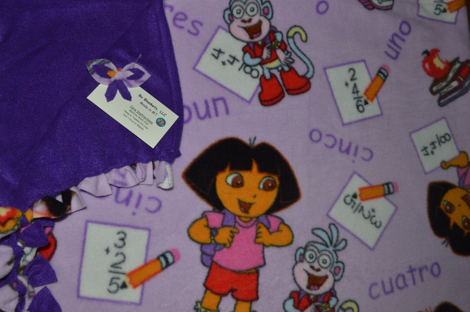 Dora The Explorer Fleece Bo Blanket Dora Fleece Dora Etsy