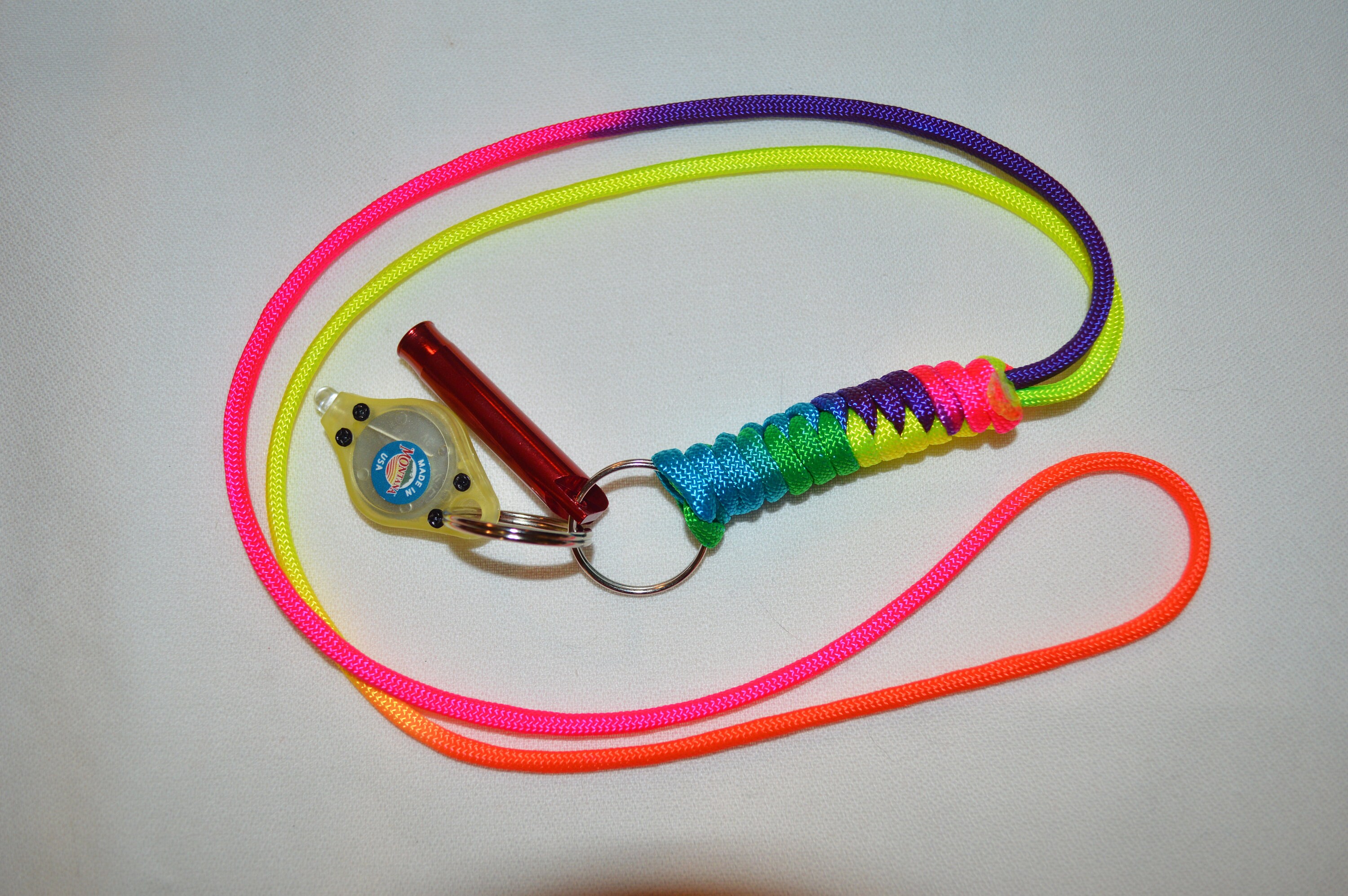 Paracord Lanyard Whistle Safety Whistle Paracord with Mini Etsy