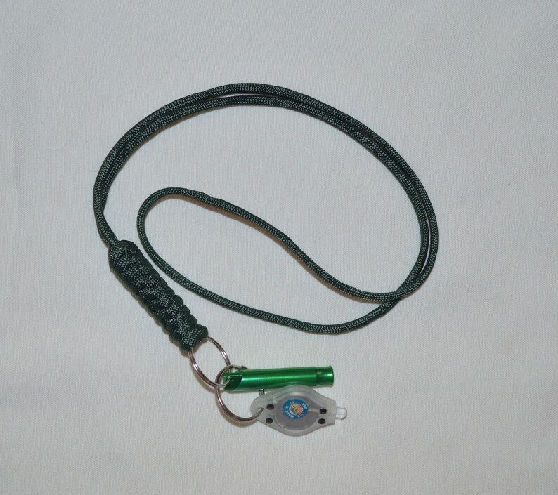 Paracord Lanyard Whistle Safety Whistle Paracord with Mini Etsy