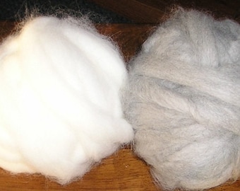 50/50 Angora/Wool Roving