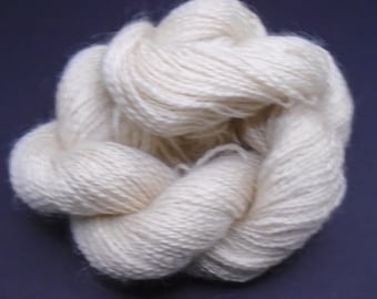 White DK 100% Mohair Yarn