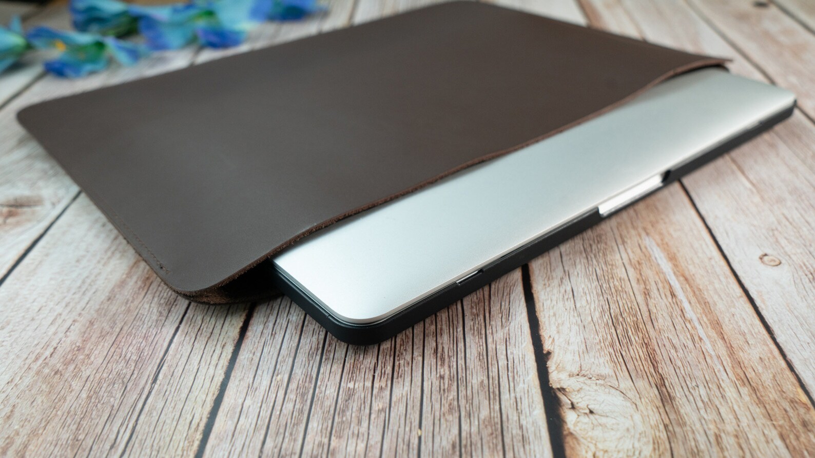 Customized Premium Leather Laptop Sleeve 13 15 Etsy