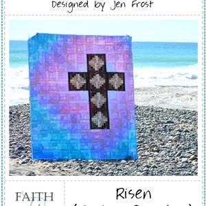 Christian Easter Cross Quilt Pattern: Risen image 2