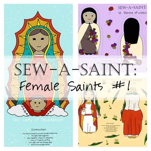 Fabric: Sew a Saint Doll Female Saints Set I (Catholic Lisieux Therese Theresa) Sew-a-Saint