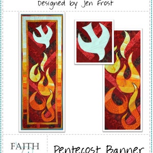Pentecost Quilt Pattern Table Runner or Banner image 2