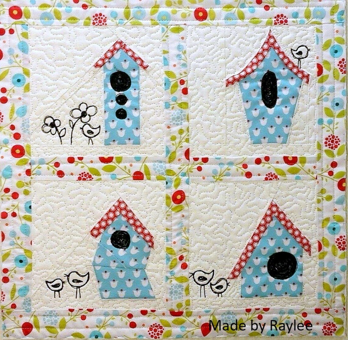 For the Birds Quilt Pattern Bird Houses Wall Hanging Quilt Etsy