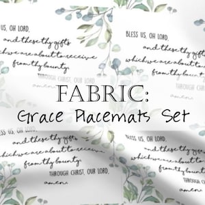 Tissu: Coudre un ensemble de Grace Placemats