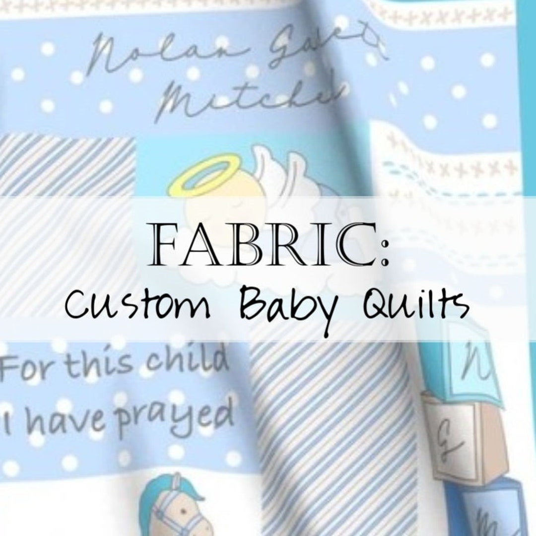 Fabric Custom Christian Baby Quilt Kit Etsy
