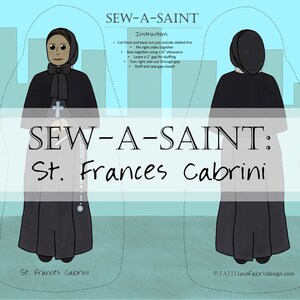 Fabric: Sew a Saint Doll Female Saints Set II Catholic Bakhita Joan Arc Sew-a-Saint image 7