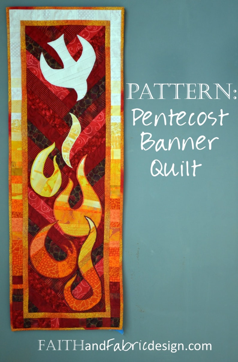 Pentecost Quilt Pattern Table Runner or Banner image 3