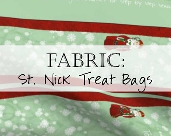 Fabric: Sew a Set of St. Nick Treat Bags (Saint Nicholas Gift Bags)