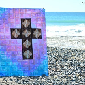 Christian Easter Cross Quilt Pattern: Risen image 4