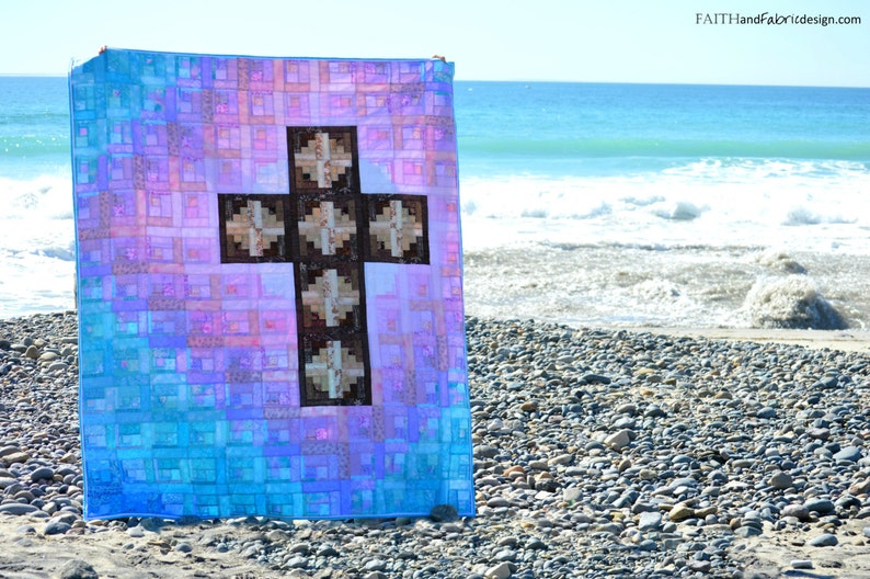 Christian Easter Cross Quilt Pattern: Risen image 4