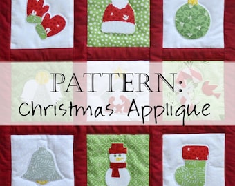 Patroon: Kerstapplicatie voor quilten en naaien