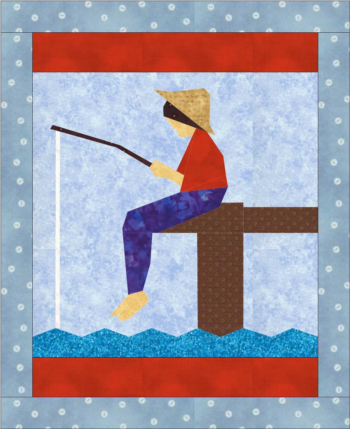 Gone Fishing Quilt Pattern Go Fish Sewing Pattern Etsy
