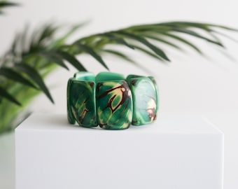 Tagua Bracelet, Bangle Bracelet, Sustainable Jewelry, Valentine's day gift, Green bracelet , Gift ideas, Ecofriendly jewelry, tagua jewelry