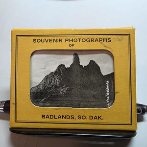Badlands South Dakota Schwarz-Weiß-Fotos Souvenir-Postkarten-Pack (bevor sie zum Nationalpark werden)