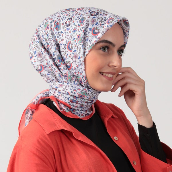 Burgundy Turkish Cotton Hijab main image 0