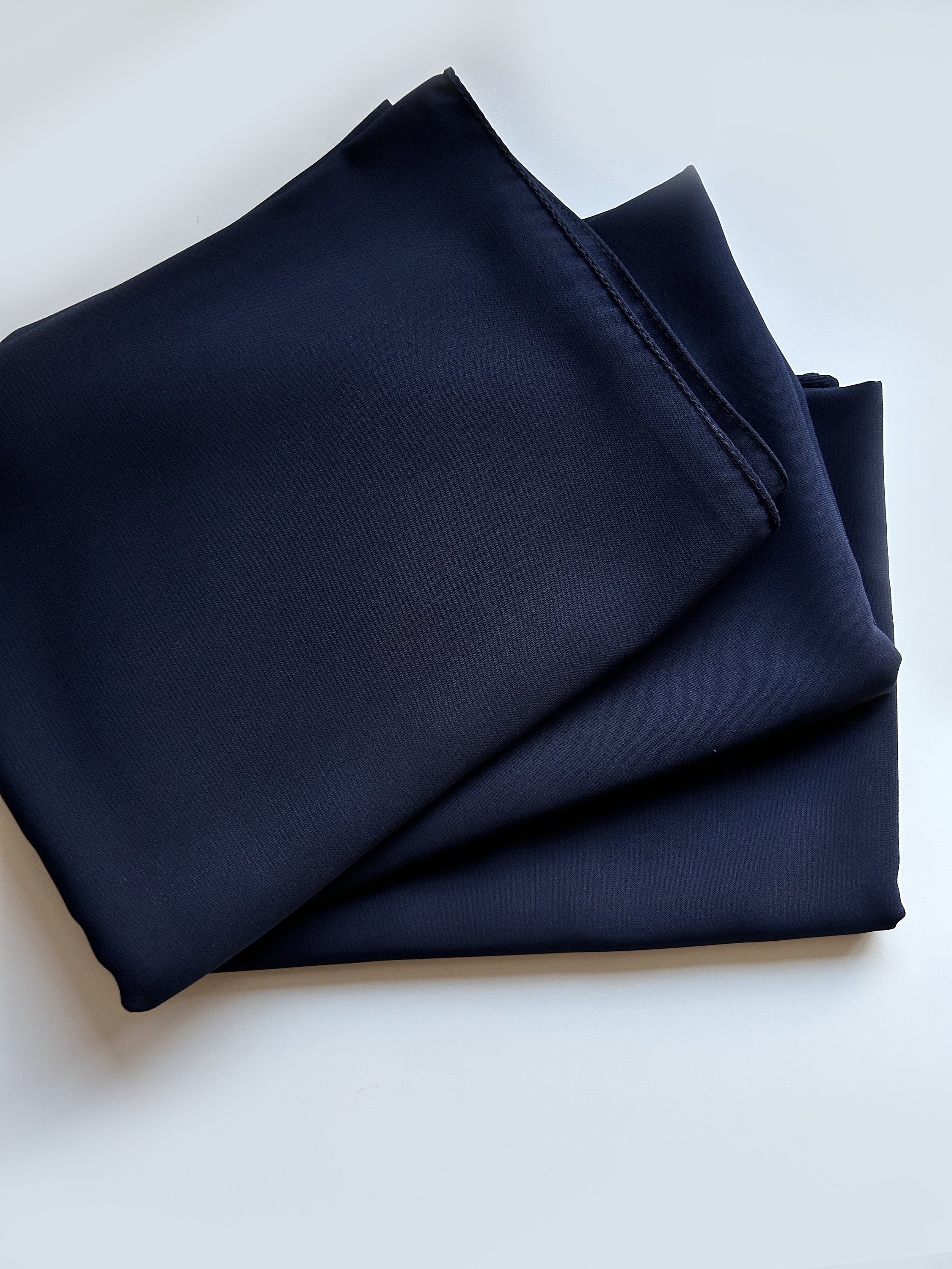 Navy Velvet Embroidery Lace Madina