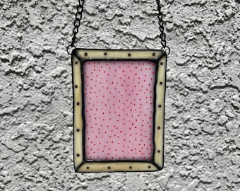 Stained glass pop tart wall hanging or sun catcher