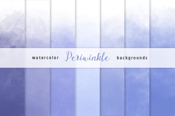 Periwinikle Blue Ombre Watercolor Backgrounds Ombre Digital Etsy