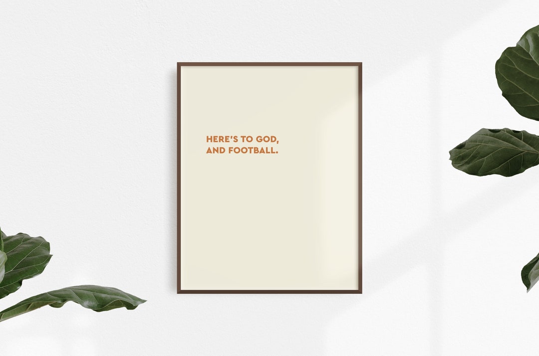 Here's to God and Football Friday Night Lights Coach - Etsy