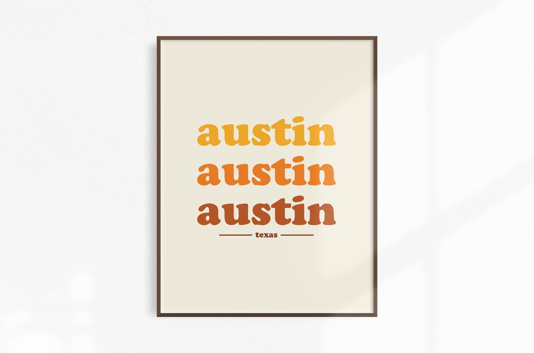 Printable Wall Art Austin